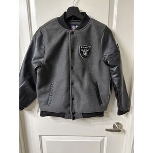 Las Vegas Raiders Youth Varsity Jacket (Large 14-16) Retails For $155